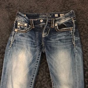 Boot cut, low rise  jeans